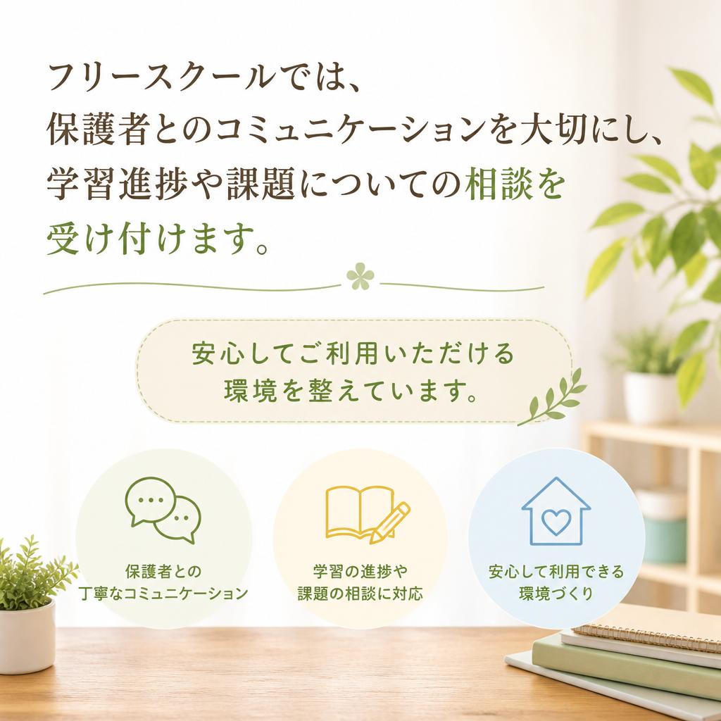 保護者も安心のサポート体制
