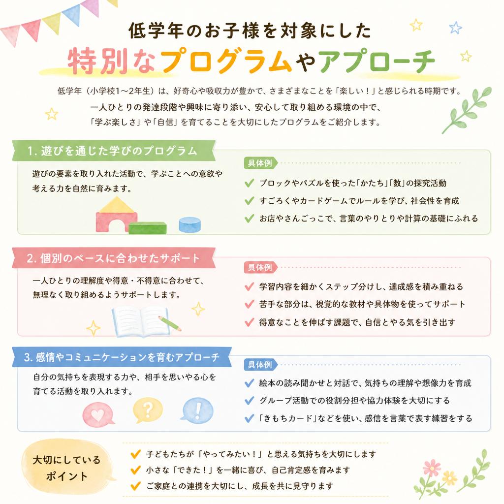 4. 低学年向けプログラムの特性