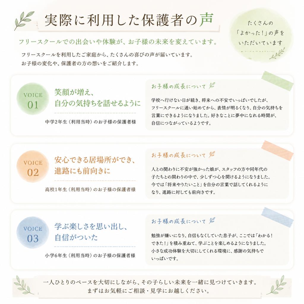 5. 保護者の声