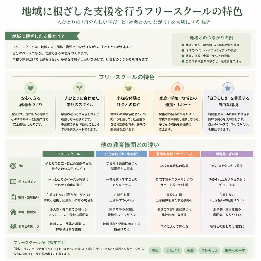 練馬区のフリースクールの特徴