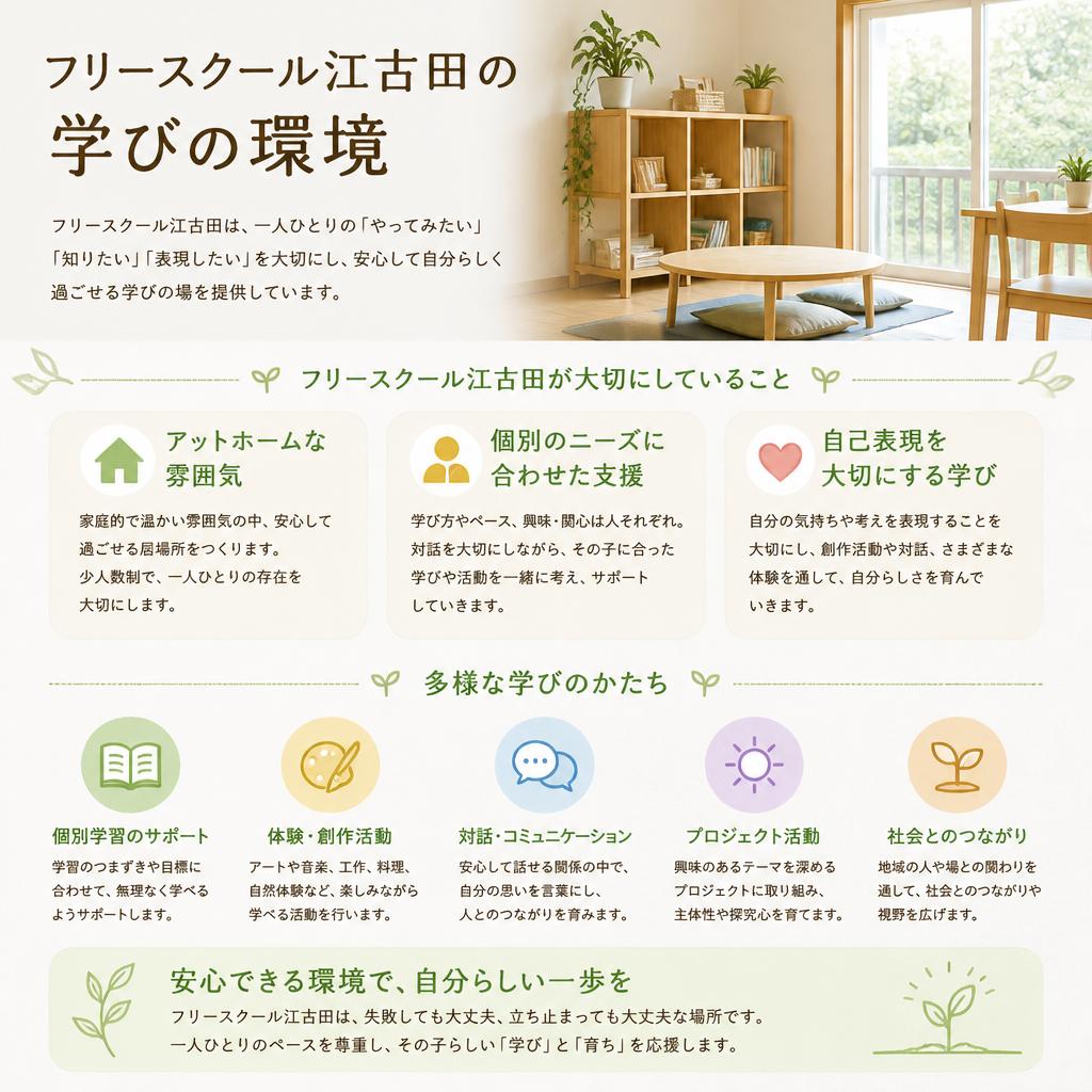 フリースクール江古田の特徴