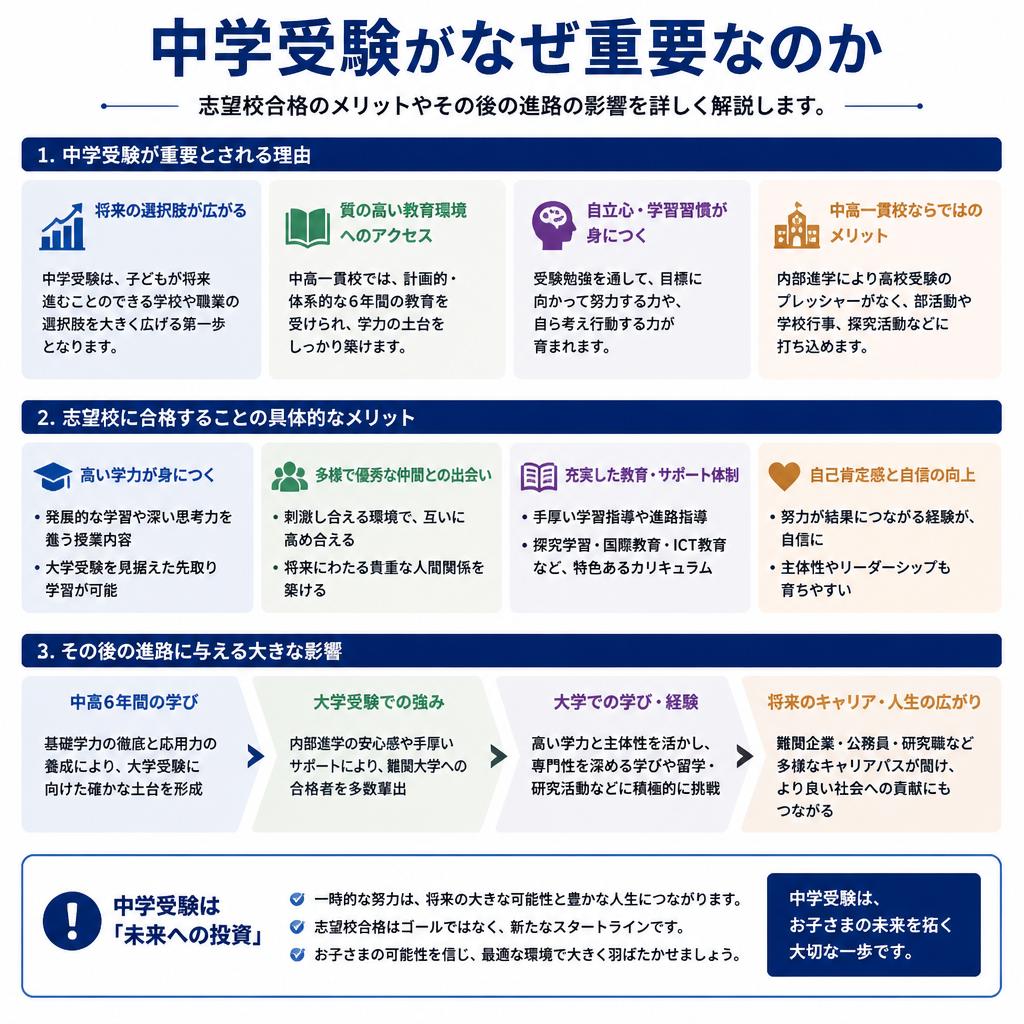 2. 中学受験の重要性