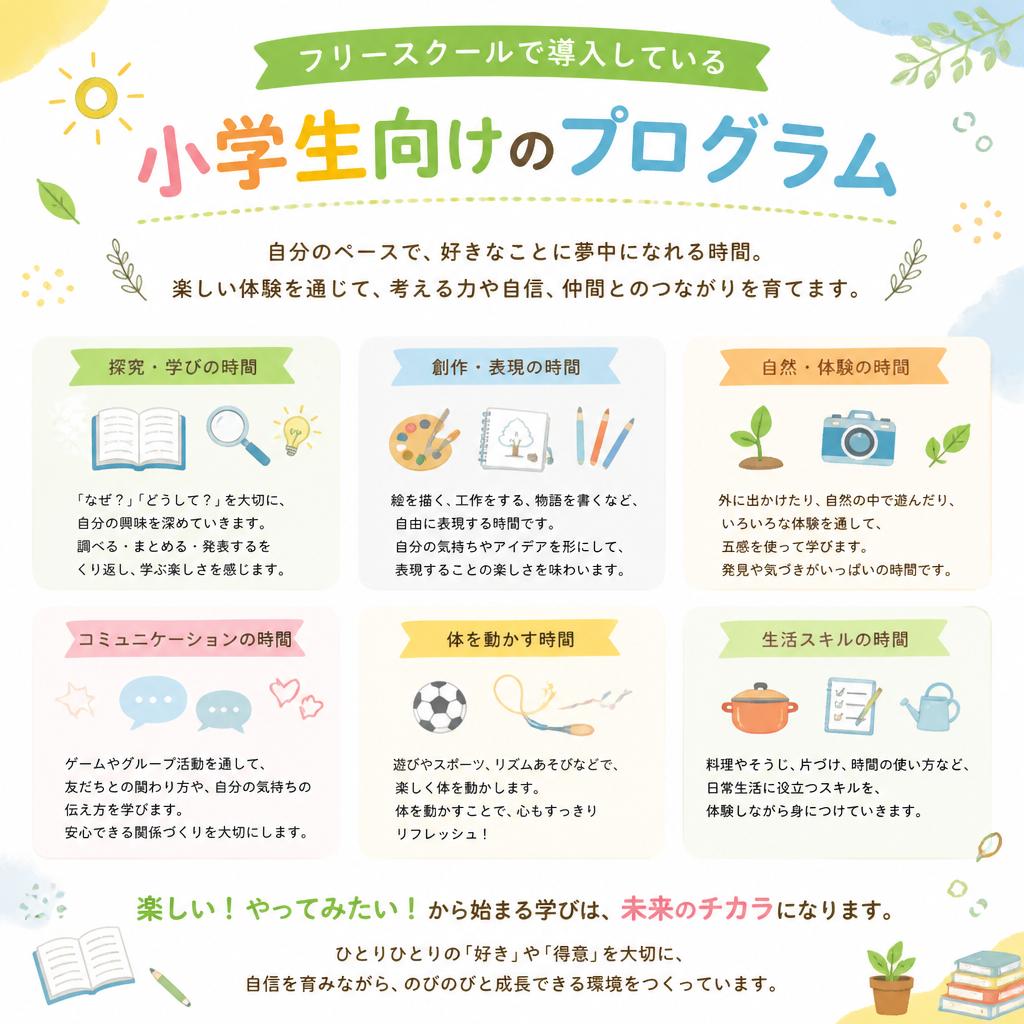小学生向けプログラムの特徴