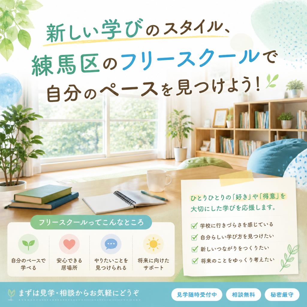 新しい学びのスタイル、練馬区のフリースクールで自分のペースを見つけよう！