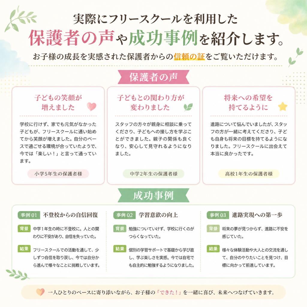 保護者の声と成功事例