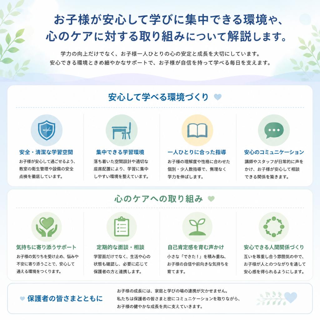 5. 安全な学びの環境で心のケアも