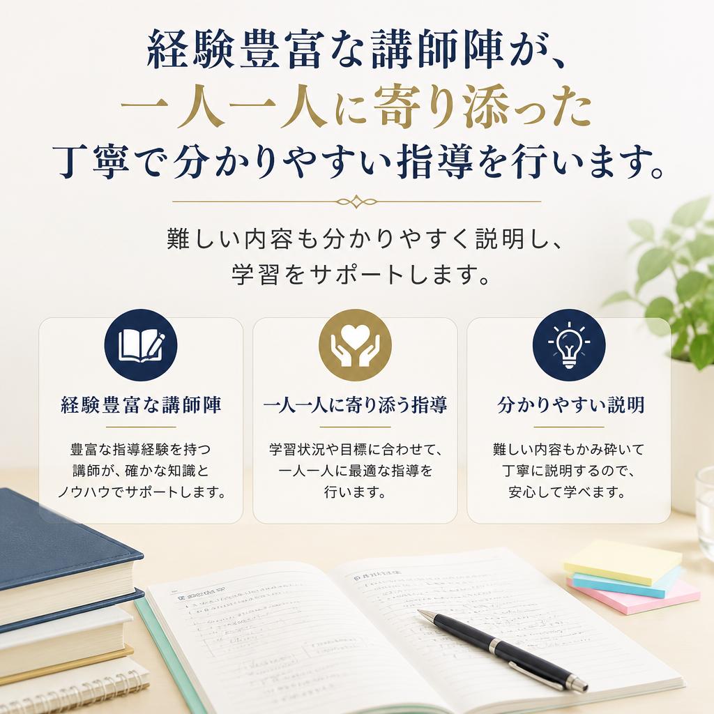 高い指導力を持つ講師陣